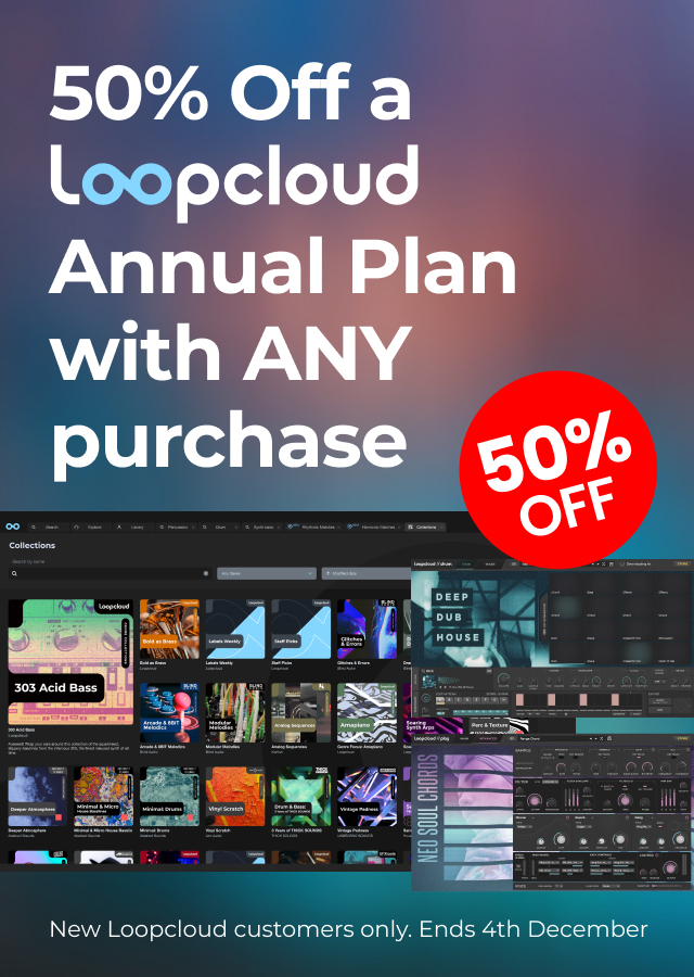 Black Friday - 50% Off a Loopcloud Annual Plan