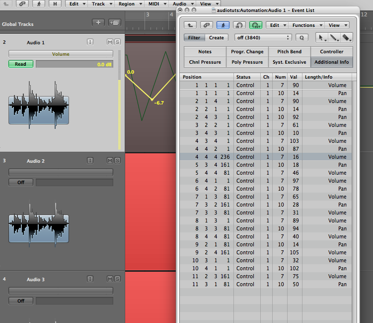 Logic Pro Automation Tutorial - Quantizing Automation With Event List