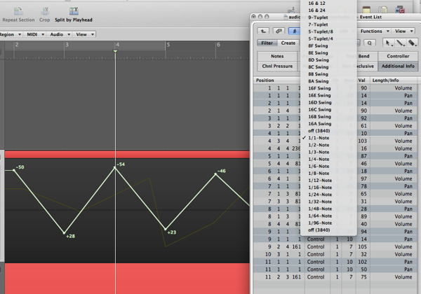 Logic Pro Automation Tutorial - Quantizing Automation With Event List