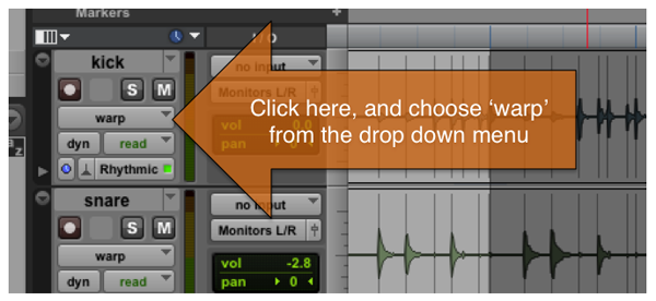 Pro Tools Elastic Audio - 4 Steps to Elastic Audio in Pro Tools