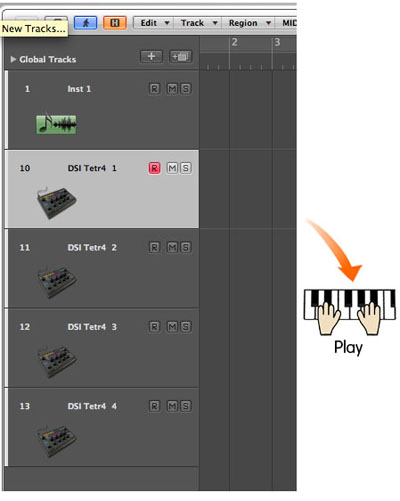 Logic Pro Environment - Connect MIDI Hardware In Logic Pro 9