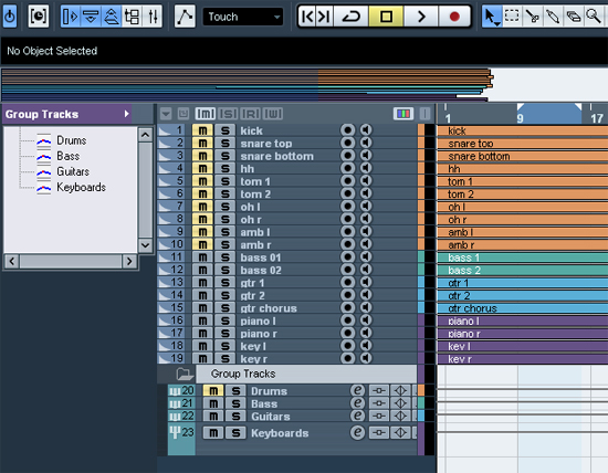 Be Organized Before Mixing With Cubase 