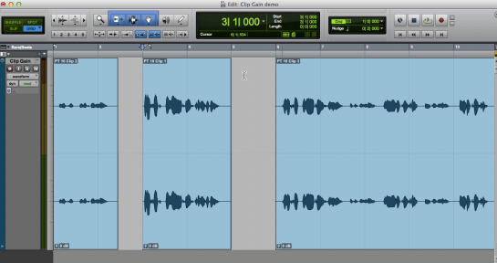 Clip-Based Gain Tutorial in Pro Tools 10
