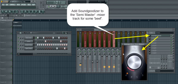 Add Soundgoodizer To The Semi Master Mixer Track