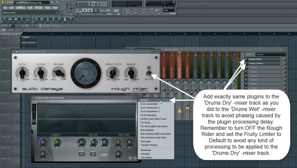 Avoid Phasing By Adding Same Plugins To Both Mixer Tracks