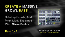 Massive synth create dubstep growl bass part1