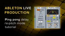 Ableton ping pong delay repitch mode tutorial