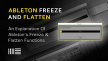 Ableton freeze and flatten edited