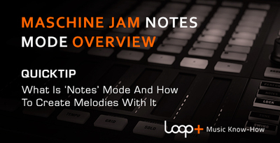 Quicktips maschinejam notes mode overview
