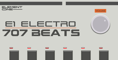 Element one e1 electro 707 beats banner artwork loopmasters