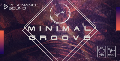 Resonance sound soniqe sound minimal groove banner artwork