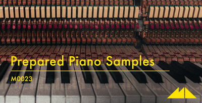 Modeaudio prepared piano samples banner artwork