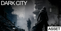 Industrial strength dark city asset banner